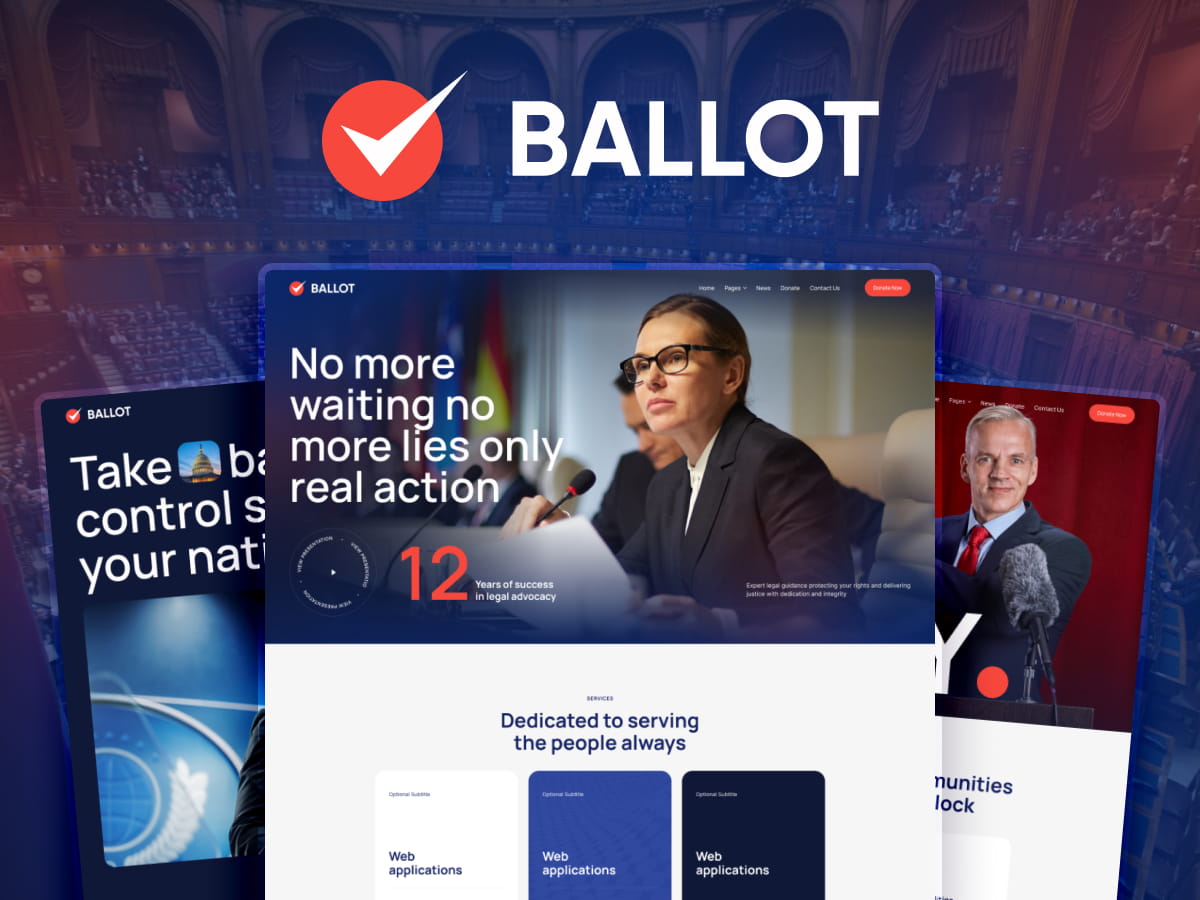Ballot - Politics Campaign and Candidate WordPress Theme - ThemeREX